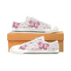 High & Low Top Canvas Women's Shoes - Pink Butterfly With Hearts - Freedom Look