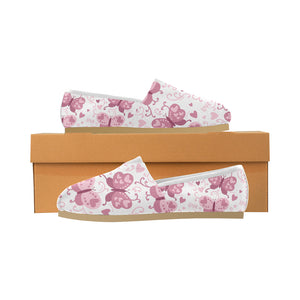 Pink Love Butterfly Casual Canvas Women's Shoes - Freedom Look