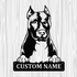 Personalized Pitbull Metal Sign, Dog Owner Wall Art, Memorial Gift