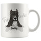 Personalized Pitbull Dog Mom Dad Mug, Funny Dog Owner Gift
