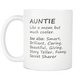 Aunt Definition Mug - Worlds Greatest Auntie - Sweetest Aunt Mug - Aunt Meaning Mug - Great Gift For Your Aunt - Freedom Look