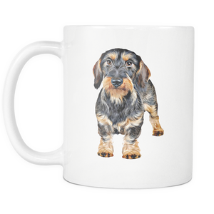Wirehaired Dachshund Mug - I Am Proud To Have A Wire-haired Dachshund Dog Doxie Mom Grandma Mug - Great Gift For Dachshunds Owners