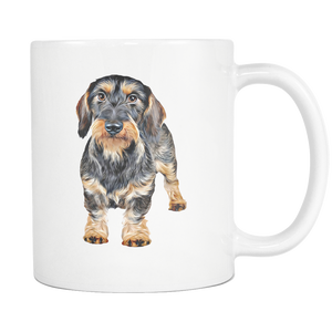 Wirehaired Dachshund Mug - I Am Proud To Have A Wire-haired Dachshund Dog Doxie Mom Grandma Mug - Great Gift For Dachshunds Owners