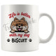 Personalized Pomeranian Dog Mom Dad Mug, Custom Dog's Name Gift
