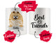 Personalized Pomeranian Dog Rescue Mom Dad Mug, Best Dog Owner Gift