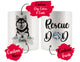 Personalized Pomsky Dog Rescue Mom Dad Mug, Best Dog Owner Gift