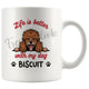 Personalized Poodle Dog Mom Dad Mug, Custom Dog's Name Gift