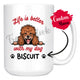 Personalized Poodle Dog Mom Dad Mug, Custom Dog's Name Gift