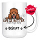 Personalized Poodle Dog Mom Dad Mug, Custom Dog's Name Gift