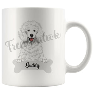 Personalized Poodle Dog Mom Dad Mug, Funny Dog Owner Gift