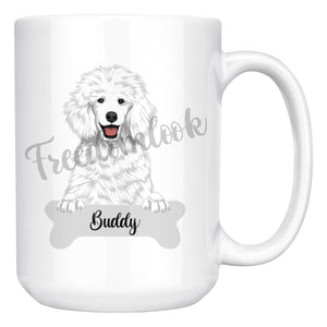 Personalized Poodle Dog Mom Dad Mug, Funny Dog Owner Gift