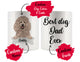 Personalized Portuguese Sheepdog Dog Mom Dad Mug, Best Dog Owner Gift