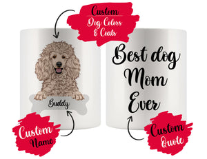 Personalized Portuguese Sheepdog Dog Mom Dad Mug, Best Dog Owner Gift