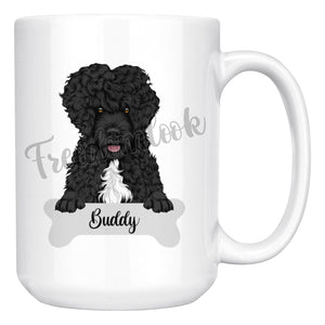 Personalized Portuguese Water Dog Dog Mom Dad Mug, Funny Dog Owner Gift