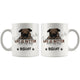 Personalized Pug Dog Mom Dad Mug, Custom Dog's Name Gift