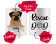 Personalized Puggle Dog Rescue Mom Dad Mug, Best Dog Owner Gift