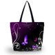 Colorful, Red, Blue Butterfly Soft Foldable Shopping Bag - Freedom Look