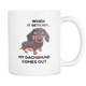 Daschund Color Changing Funny Mug - When It Gets Hot My Dachshund Comes Out - Perfect Gift For Wiener Owner (Color Changing) - Freedom Look