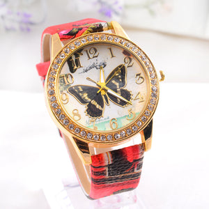 NEW Butterfly Genuine Leather Watch - Freedom Look