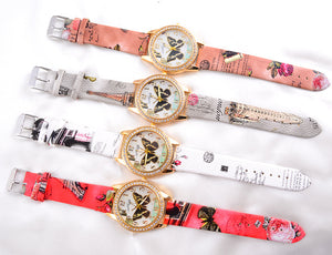 NEW Butterfly Genuine Leather Watch - Freedom Look