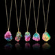 Rainbow Natural Stone Necklace - Freedom Look