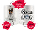 Personalized Rat Terrier Dog Rescue Mom Dad Mug, Best Dog Owner Gift
