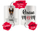 Personalized Rat Terrier Dog Rescue Mom Dad Mug, Best Dog Owner Gift