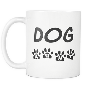 Best Dog Auntie Coffee Mug - Dog Aunt With Paws Mug - Greatest Auntie Ever - Great Gift For Aunt (11 oz) - Freedom Look