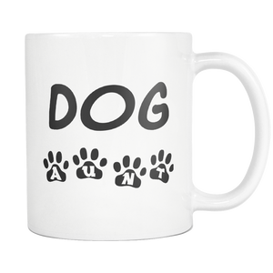 Best Dog Auntie Coffee Mug - Dog Aunt With Paws Mug - Greatest Auntie Ever - Great Gift For Aunt (11 oz) - Freedom Look