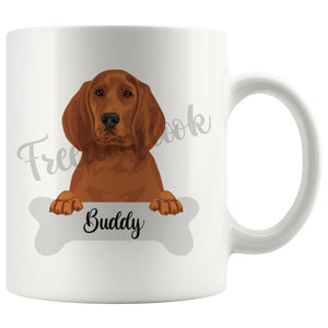 Personalized Redbone Coonhound Dog Mom Dad Mug, Funny Dog Owner Gift