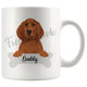 Personalized Redbone Coonhound Dog Mom Dad Mug, Funny Dog Owner Gift