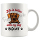 Personalized Rhodesian Ridgeback Dog Mom Dad Mug, Custom Dog's Name Gift