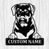 Personalized Rottweiler Metal Sign, Dog Owner Wall Art, Memorial Gift