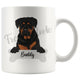 Personalized Rottweiler Dog Mom Dad Mug, Funny Dog Owner Gift