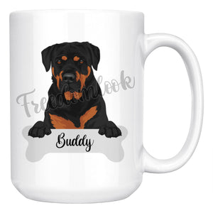 Personalized Rottweiler Dog Mom Dad Mug, Funny Dog Owner Gift