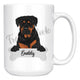 Personalized Rottweiler Dog Mom Dad Mug, Funny Dog Owner Gift