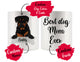 Personalized Rottweiler Dog Mom Dad Mug, Best Dog Owner Gift