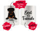 Personalized Rottweiler Dog Rescue Mom Dad Mug, Best Dog Owner Gift