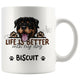 Personalized Rottweiler Dog Mom Dad Mug, Custom Dog's Name Gift