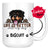 Personalized Rottweiler Dog Mom Dad Mug, Custom Dog's Name Gift