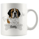 Personalized Saint Bernard Dog Mom Dad Mug, Funny Dog Owner Gift