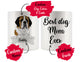 Personalized Saint Bernard Dog Mom Dad Mug, Best Dog Owner Gift