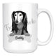 Personalized Saluki Dog Mom Dad Mug, Funny Dog Owner Gift