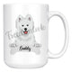 Personalized Samoyed Dog Mom Dad Mug, Funny Dog Owner Gift