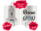 Personalized Samoyed Dog Rescue Mom Dad Mug, Best Dog Owner Gift