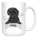 Personalized Schnoodle Dog Mom Dad Mug, Funny Dog Owner Gift