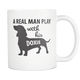 Doxie Dad Mug - Real Man Play With His Doxie - Great Gift For Doxie Owner - Freedom Look