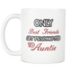 Only The Best Friends Get Promoted To Aunt Mug - Worlds Greatest Auntie - Great Gift For Your Best Friend, Who is Gonna Be Aunt (11 oz)