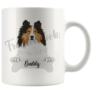Personalized Shetland Sheepdog Dog Mom Dad Mug, Funny Dog Owner Gift