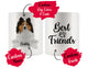 Personalized Shetland Sheepdog Dog Rescue Mom Dad Mug, Best Dog Owner Gift